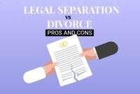 Separation divorce difference rust built