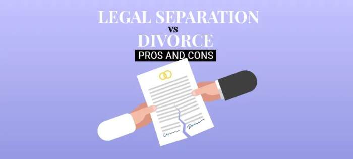 Separation divorce difference rust built