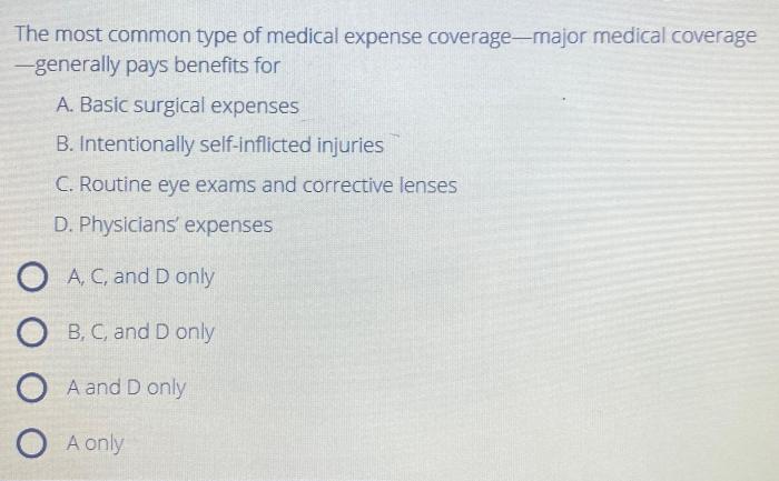 Basic medical expense insurance