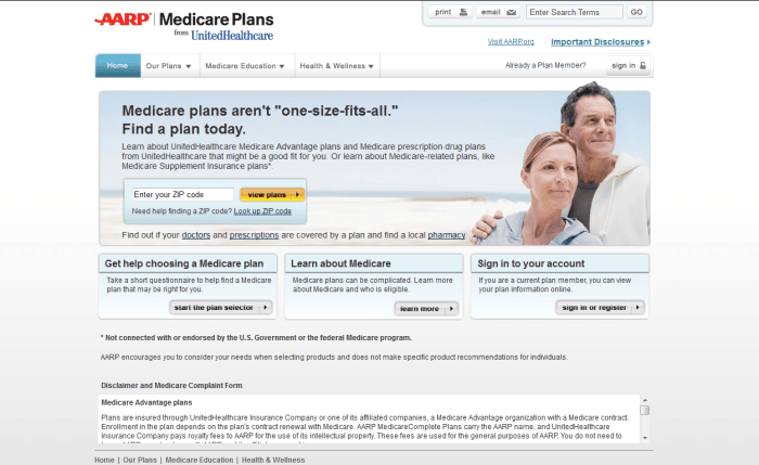 Aarp medicare insurance plans