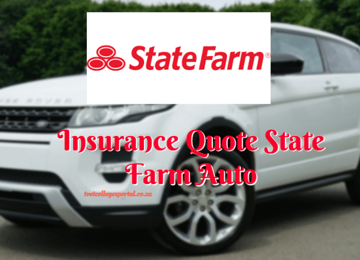 Auto insurance quote state farm