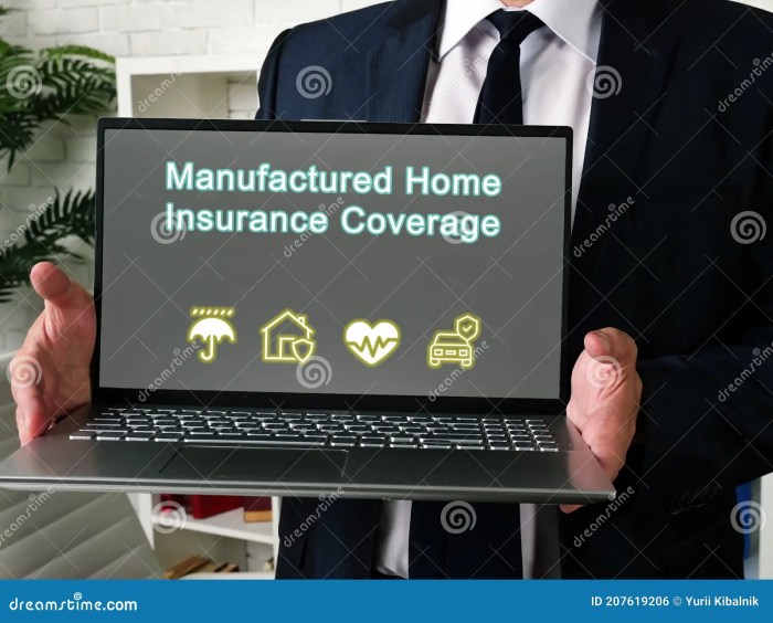 Insurance manufactured home