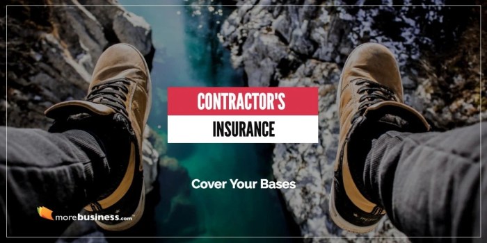 Insurance contractors reasons bases need cover