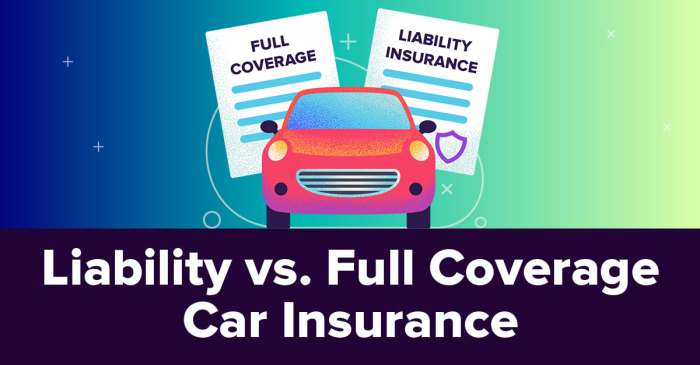 Auto insurance full coverage vs liability