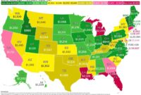 Average auto insurance per month