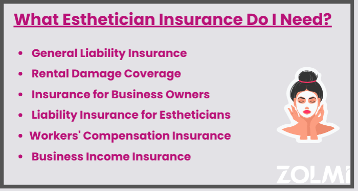 Insurance for estheticians